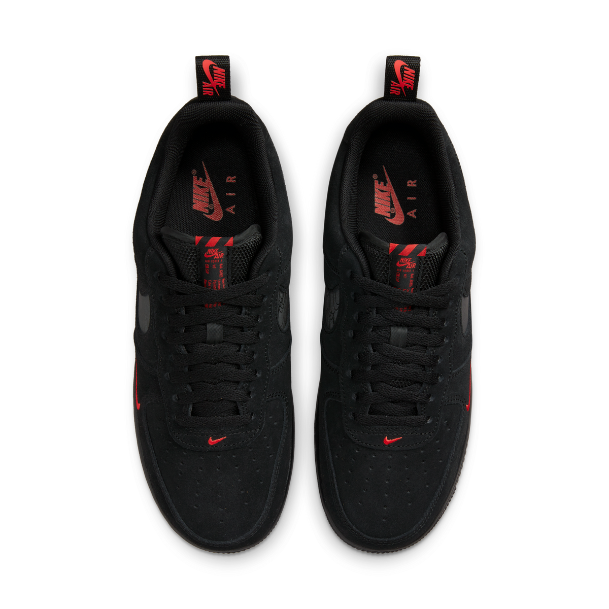 Nike Air Force 1 Low Multi-Swoosh Black Crimson
