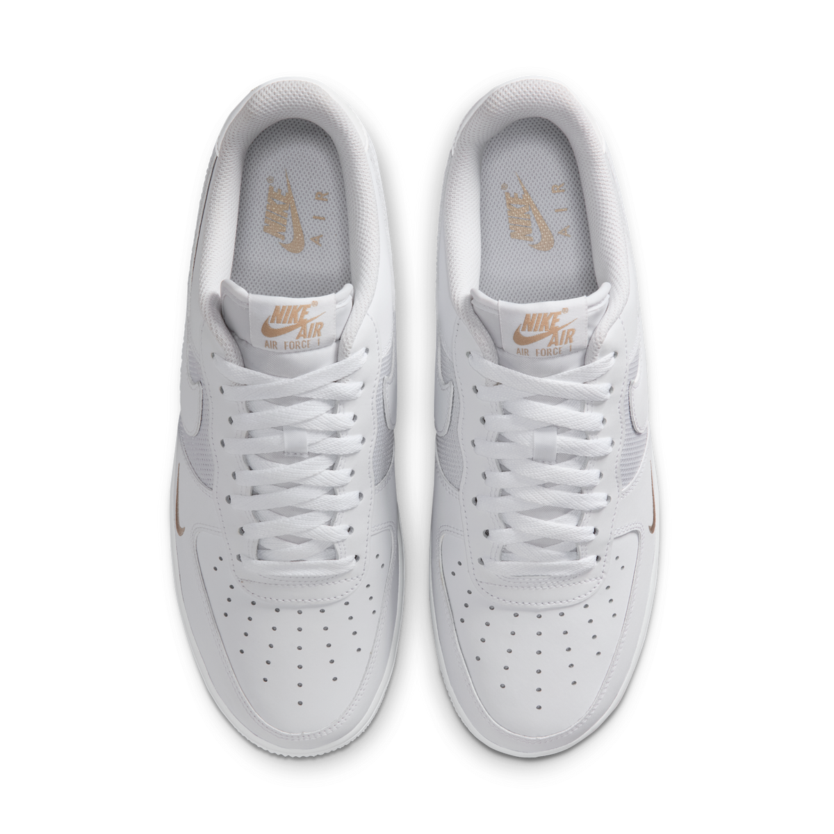 Nike Air Force 1 Low White Desert Khaki Mini Swoosh