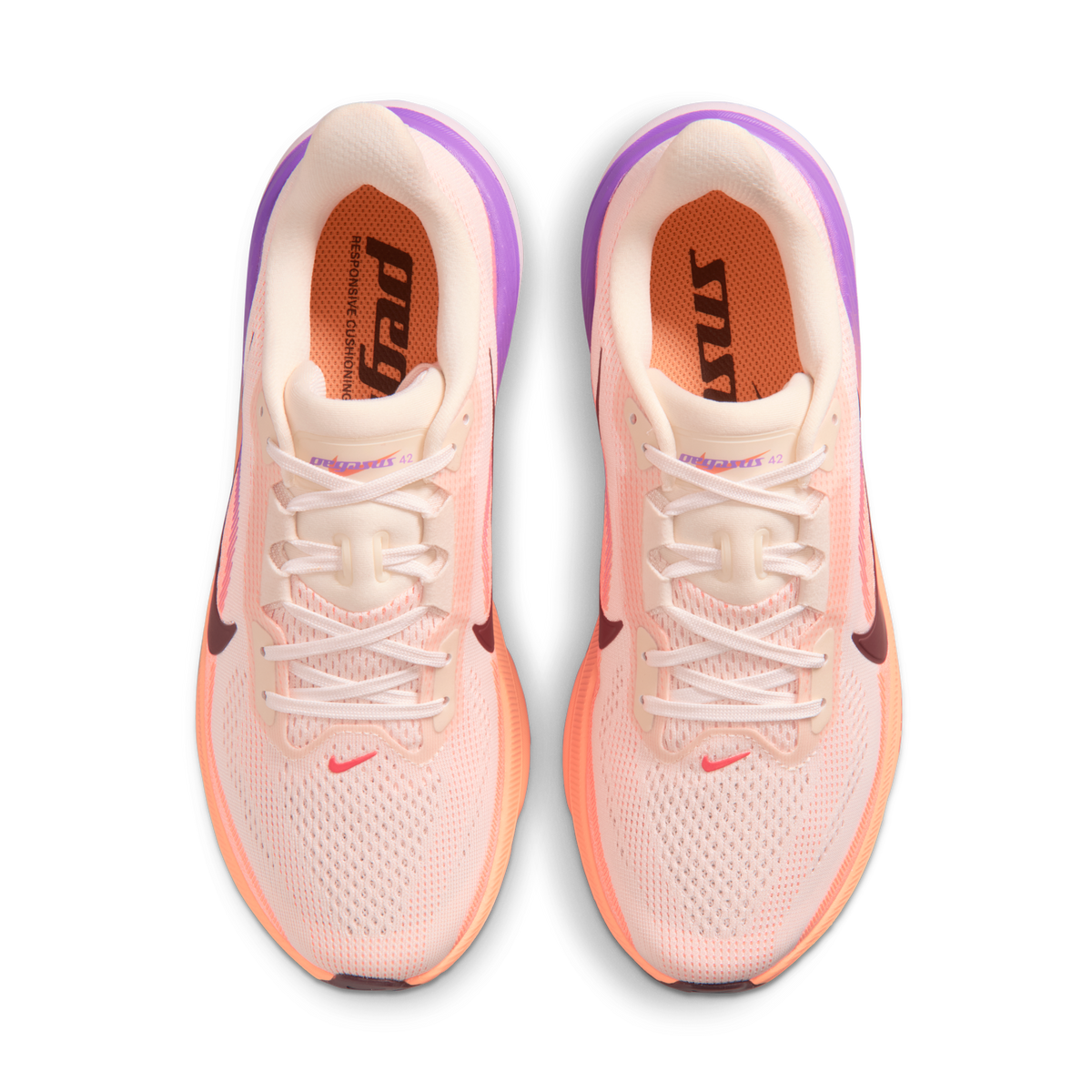 Nike Air Zoom Pegasus 42 Orange Pulse Bright Violet (Women's) | IB1881-113