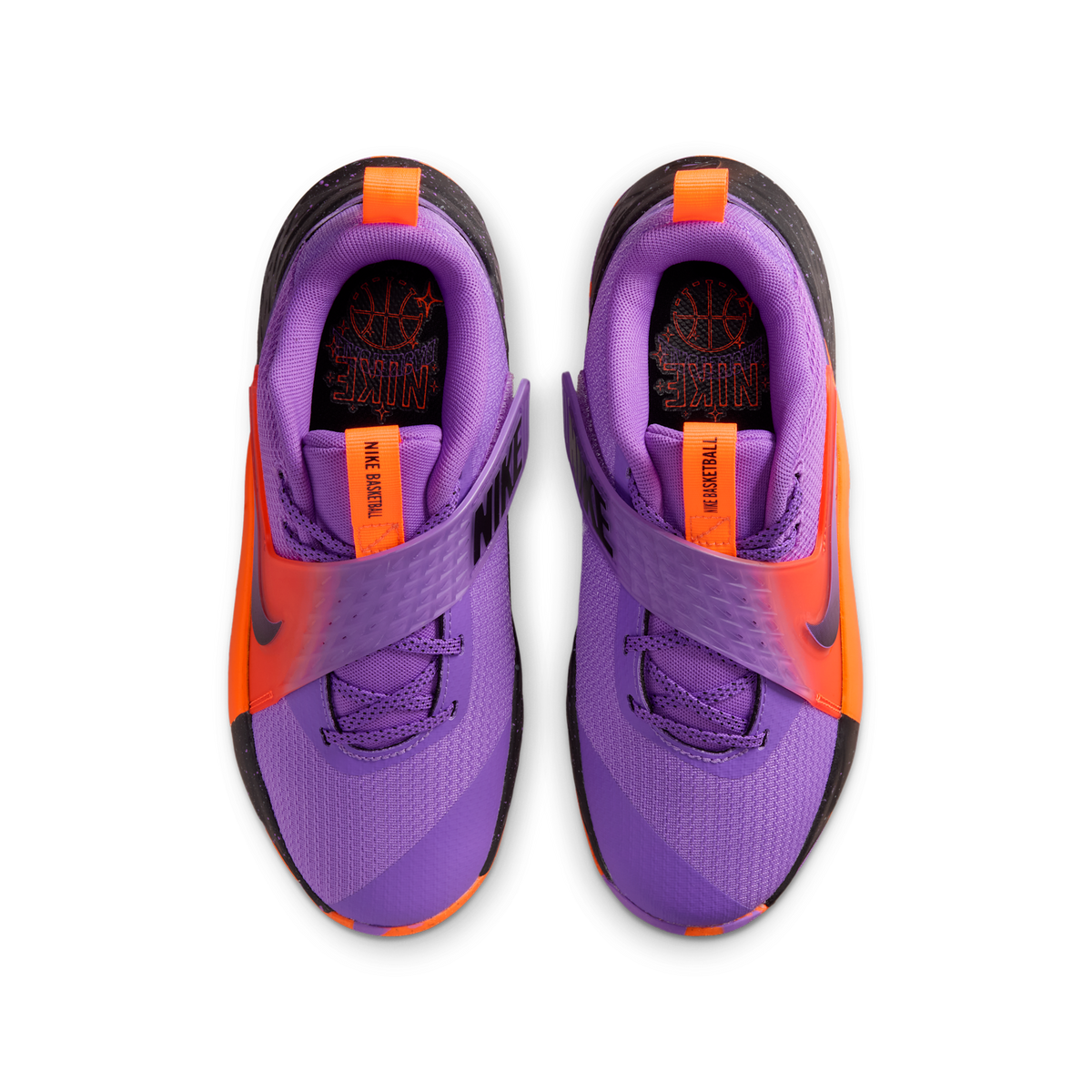 Nike Team Hustle D 12 Bright Violet Total Orange (GS)