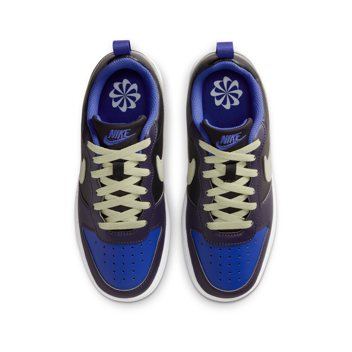 Nike Court Borough Low Recraft Black Cave Purple Olive Aura (GS) | DV5456-011
