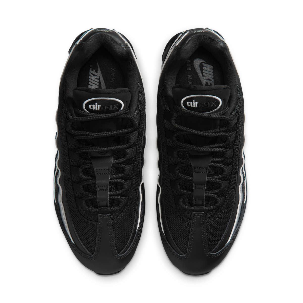 Nike Air Max 95 Big Bubble Black Metallic Silver (Women's)
