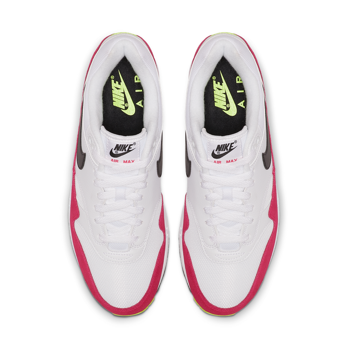 Nike Air Max 1 White Black Volt Rush Pink