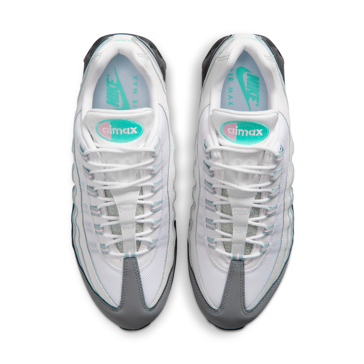 Nike Air Max 95 Big Bubble White Hyper Turquoise Pink Foam