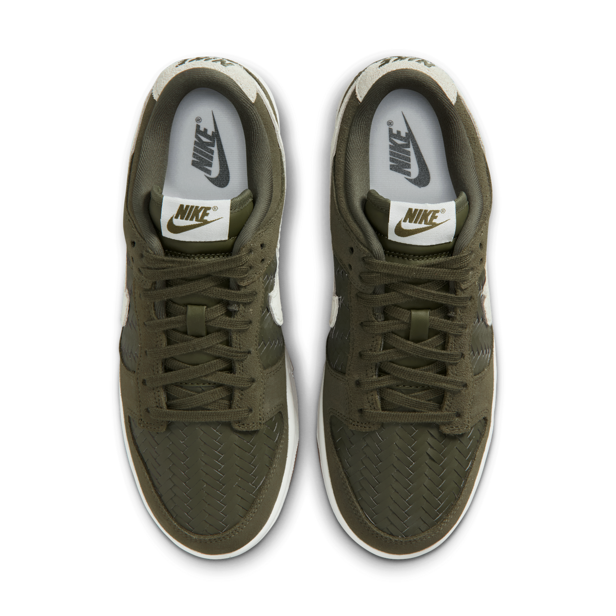 Nike Dunk Low Premium SE Woven Medium Olive Gum (Women's) | IB6161-200