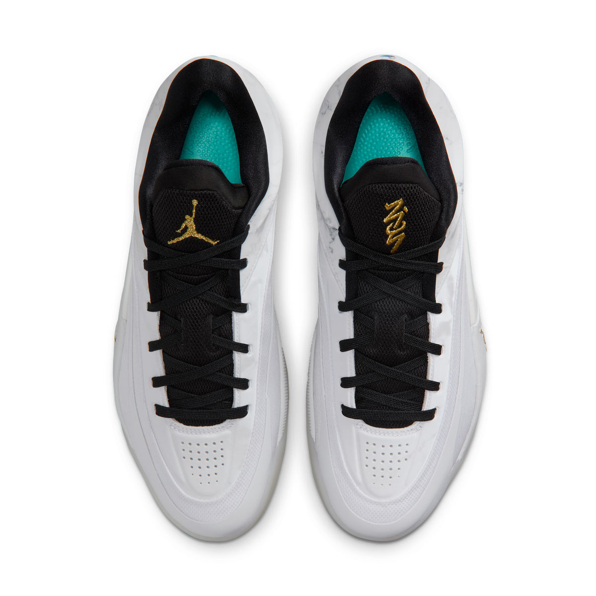 Jordan Zion 4 White Metallic Gold