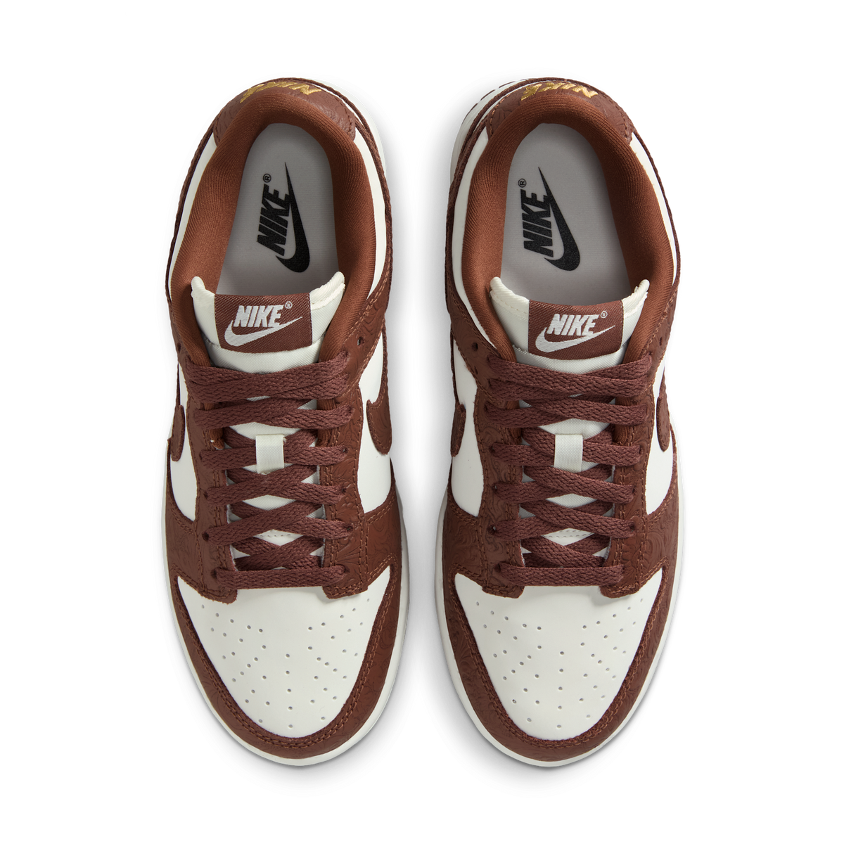 Nike Dunk Low Embossed Baroque Sail Fauna Brown (Women's) | IF3944-100