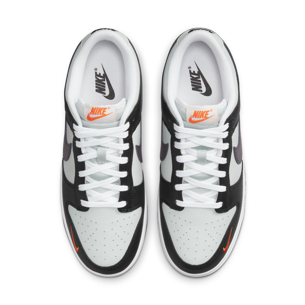 Nike Dunk Low Black Total Orange Mini Swoosh | FN7808-001