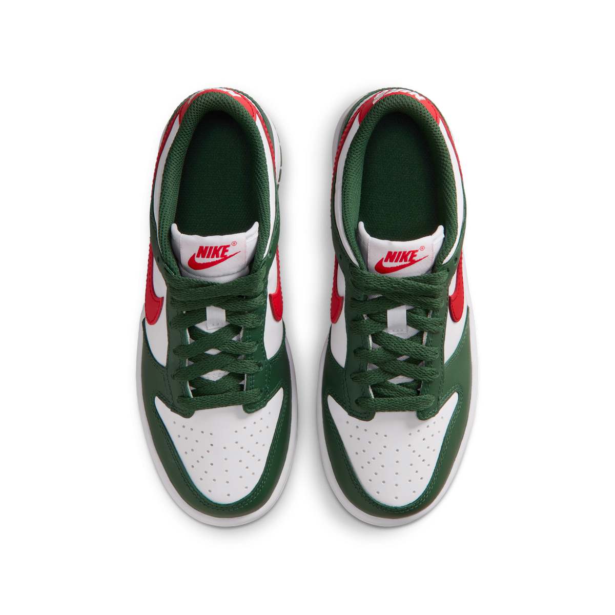 Nike Dunk Low Fir White University Red (GS) | IO7453-323