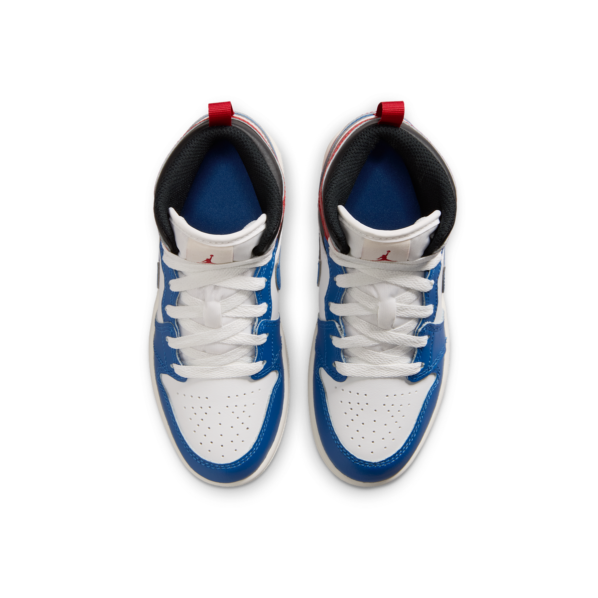 Jordan 1 Mid True Blue Varsity Red (PS)