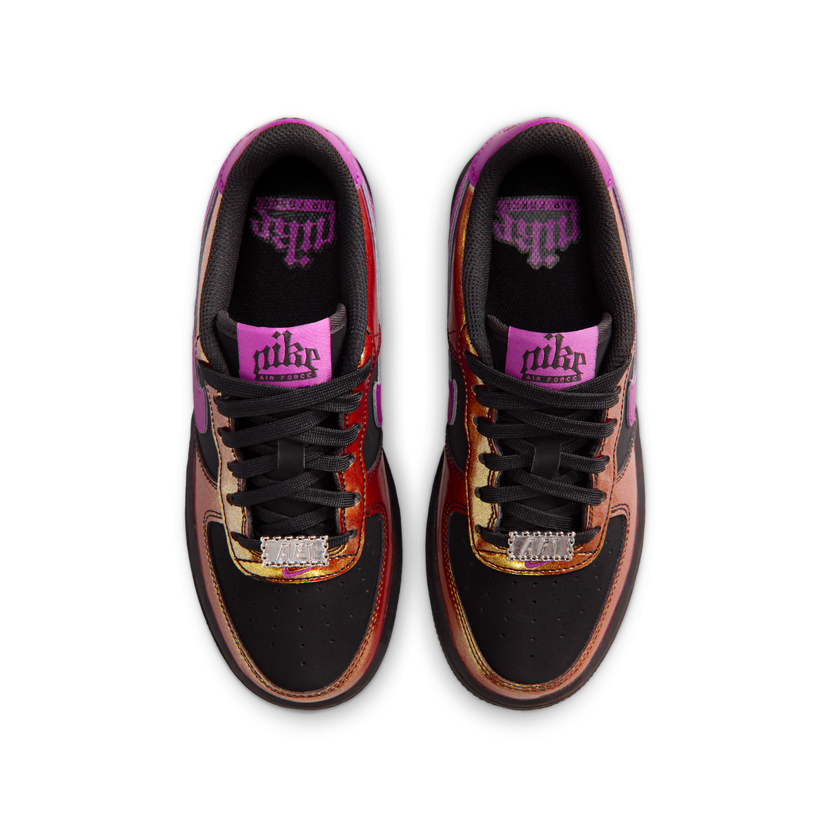 Nike Air Force 1 Low LV8 Glam Rock Black Bold Berry (GS)
