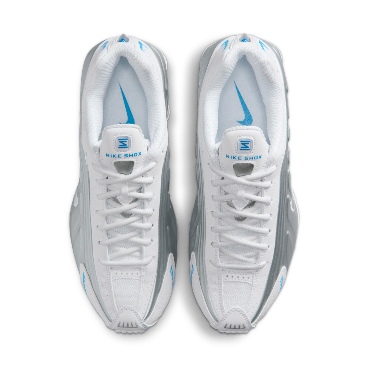 Nike Shox R4 White Blue Hero Silver (Women's) | AR3565-105