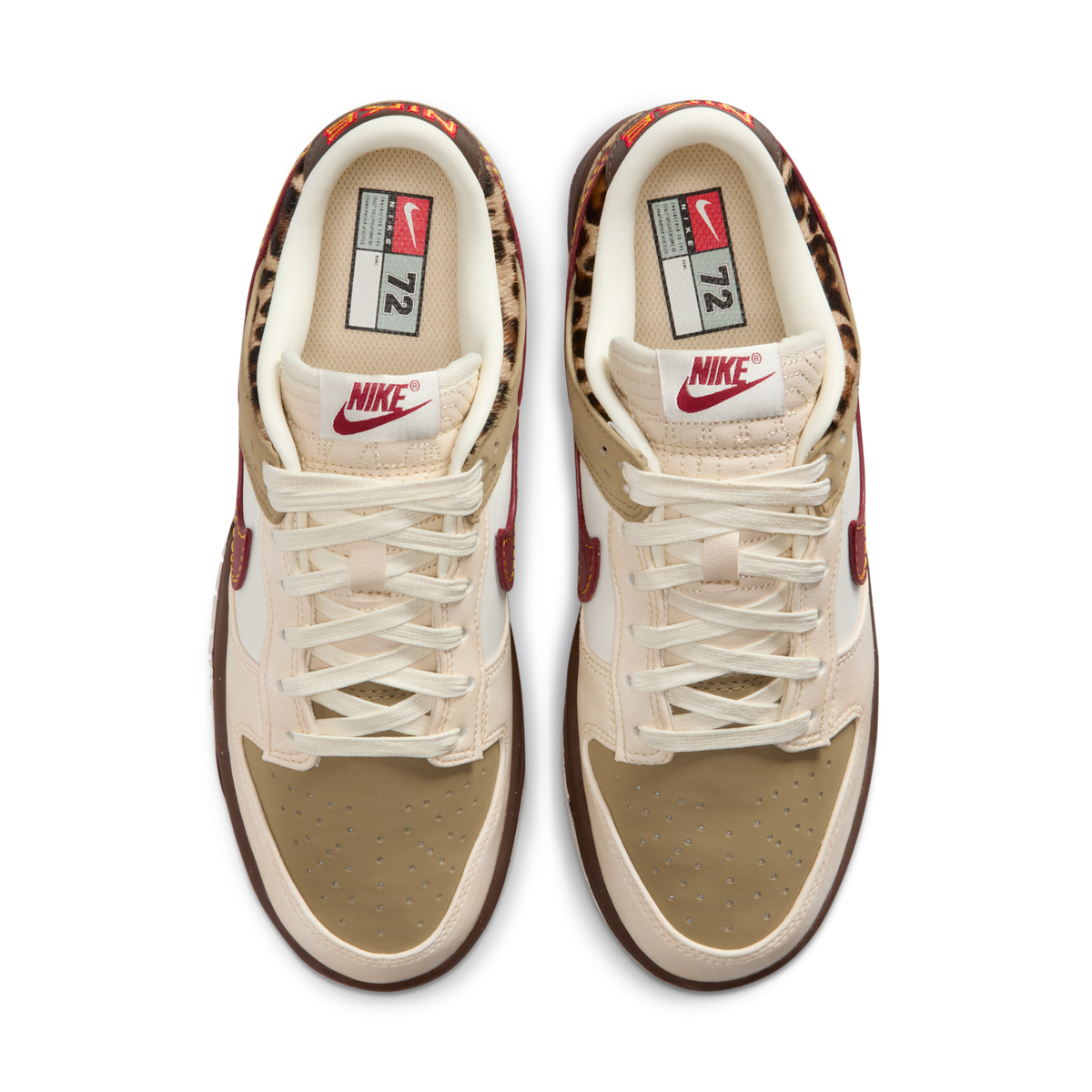 Nike Dunk Low Retro Khaki Team Red Pearl White (Women's)