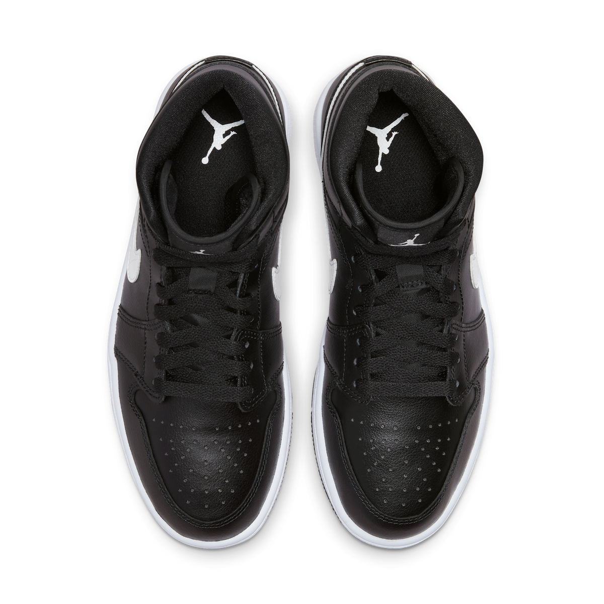 Jordan 1 Mid Black White (Women's)