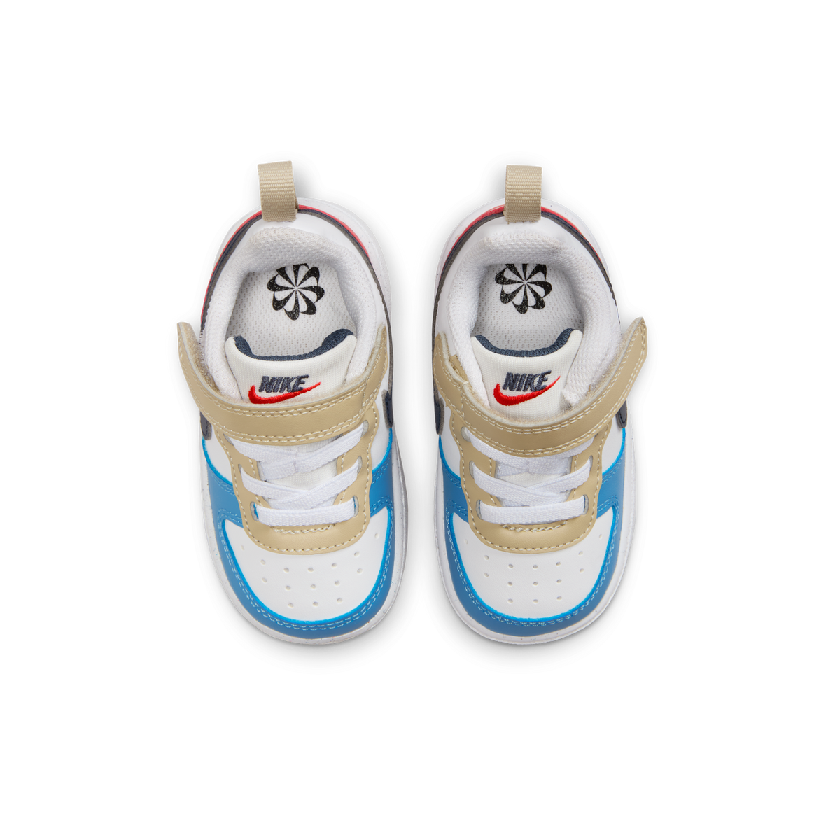 Nike Court Borough Low Recraft White Thunder Blue Light Crimson (TD)