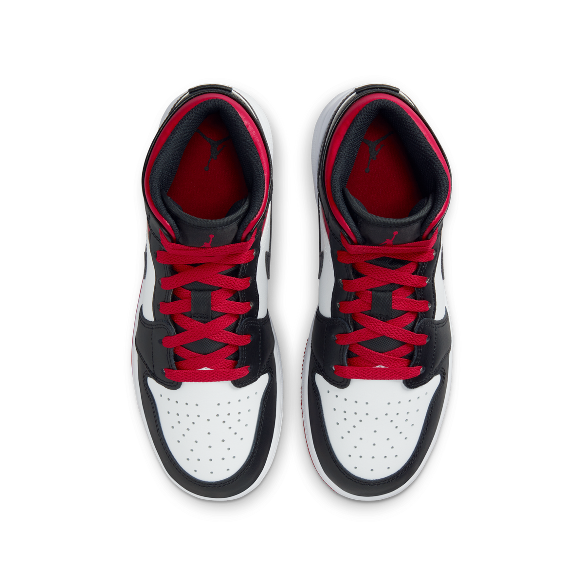Jordan 1 Mid Gym Red Black Toe (GS)