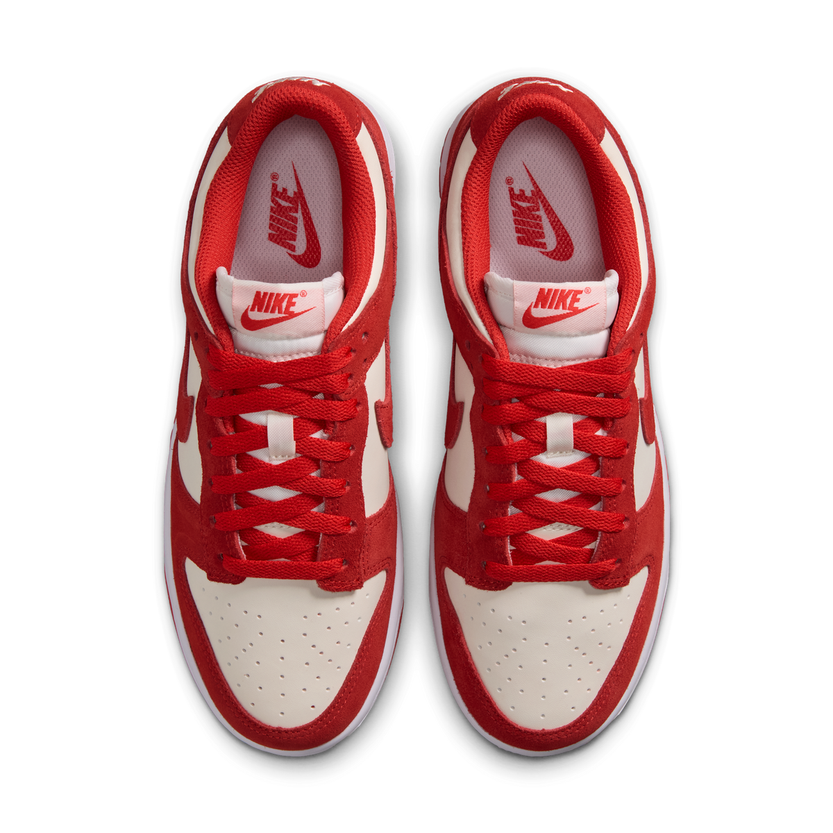 Nike Dunk Low Sail White Metallic Silver Light Crimson (Women's) | IO4244-103