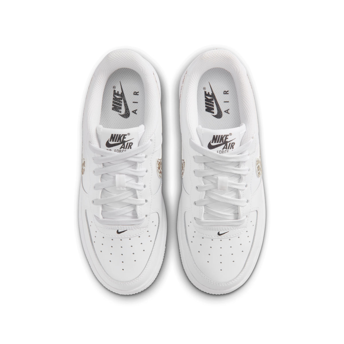 Nike Air Force 1 Low White Leopard Swoosh (GS)