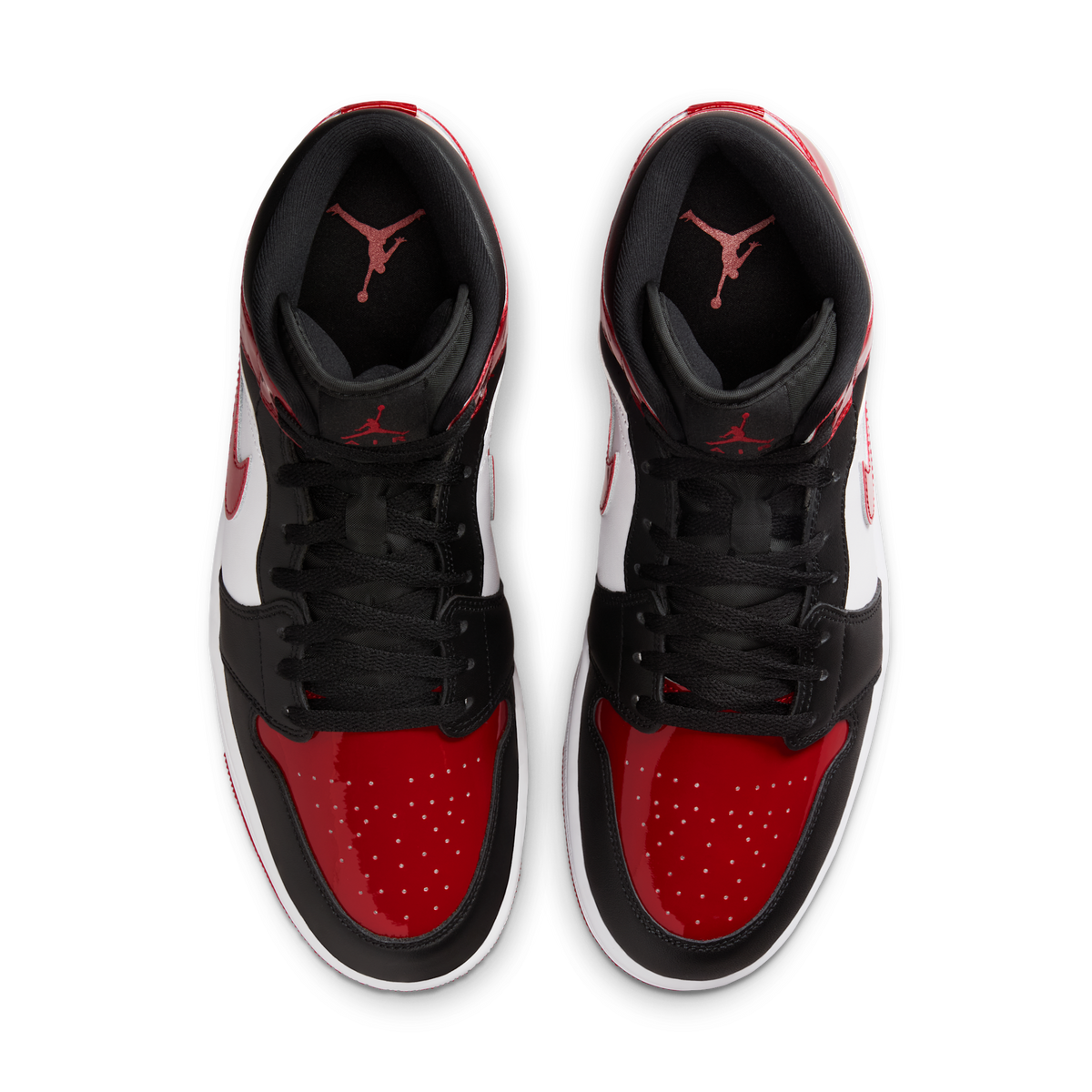 Jordan 1 Mid SE Patent Bred Toe