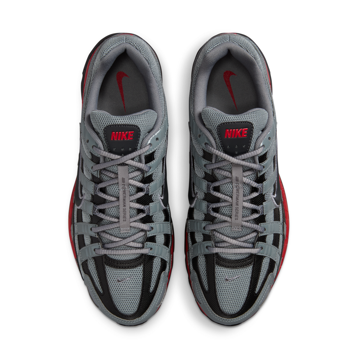 Nike P-6000 Cool Grey University Red