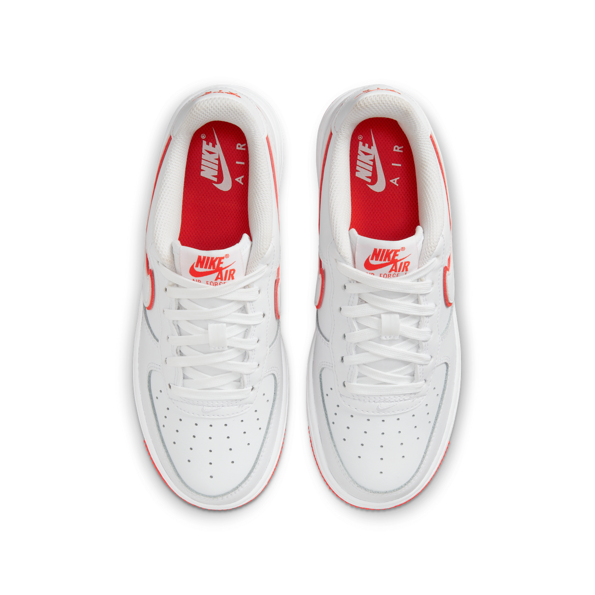 Nike Air Force 1 Low White Picante Red (GS)