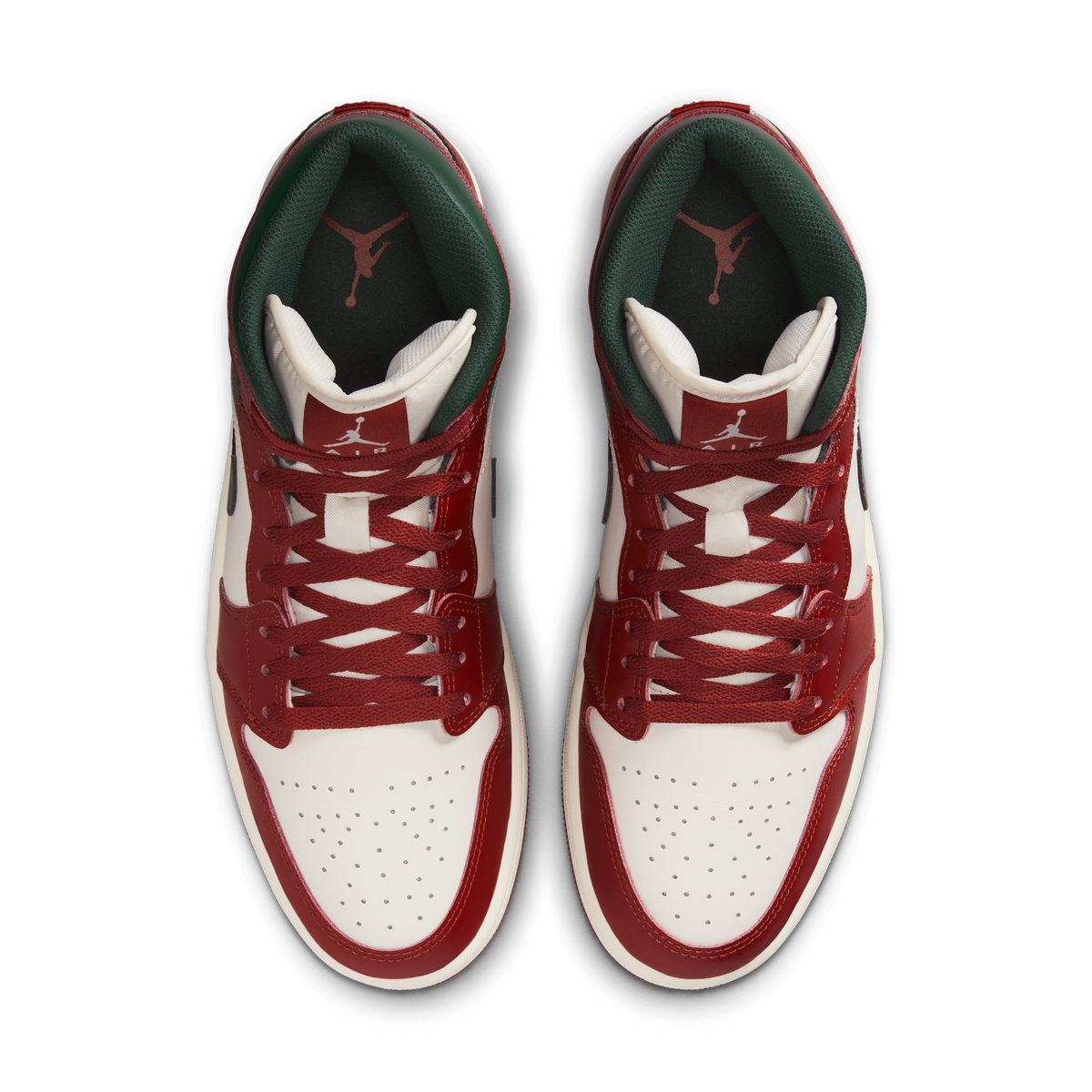 Jordan 1 Mid Redstone Midnight Green