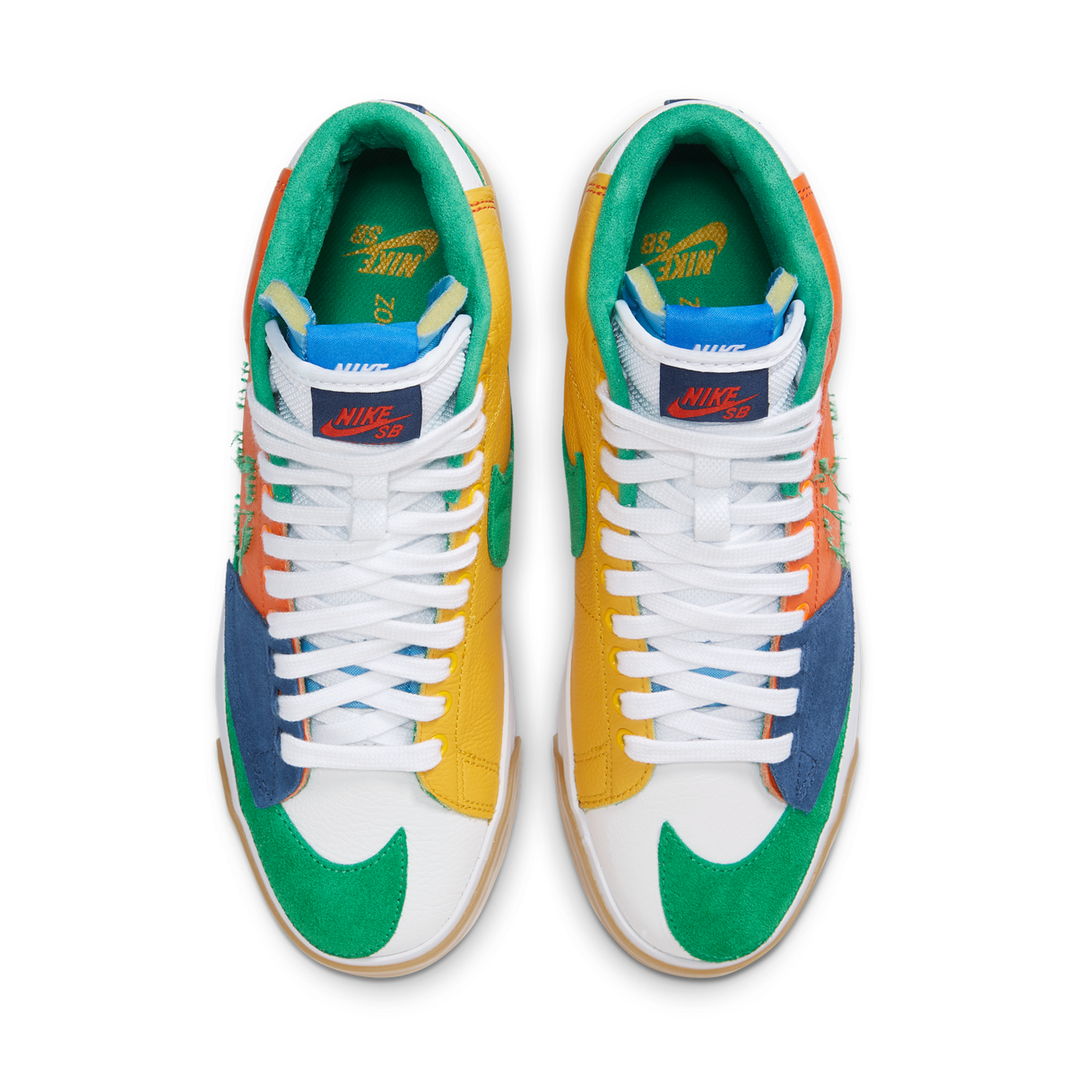 Nike SB Zoom Blazer Mid Edge Safety Orange University Gold | DA2189-800