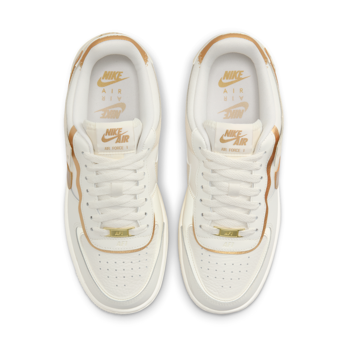 Nike Air Force 1 Shadow Sail Coconut Milk Metallic Gold (Women's)