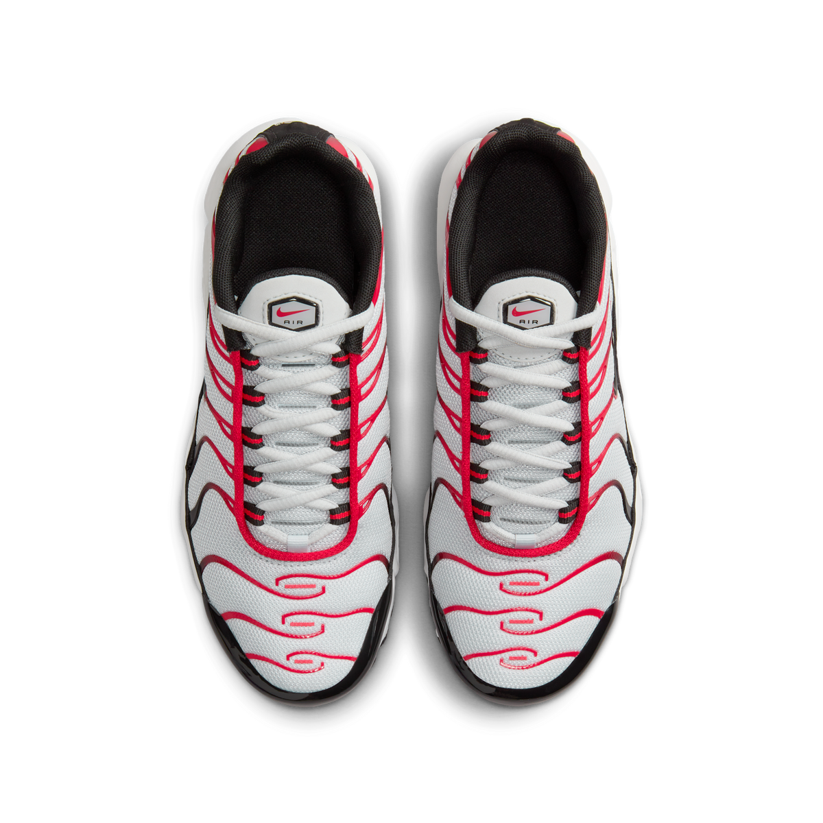 Nike Air Max Plus Pure Platinum Black White University Red (GS) | CD0609-027