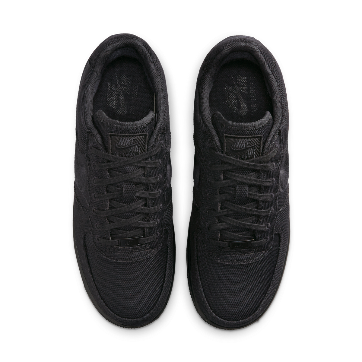 Nike Air Force 1 Low Triple Black Canvas