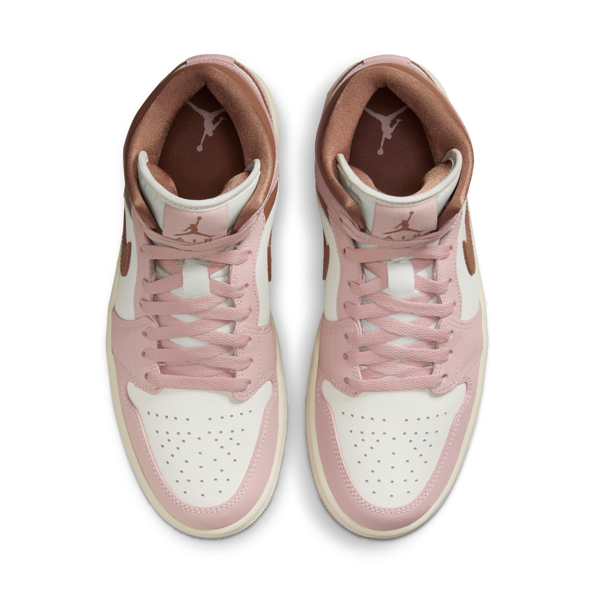 Jordan 1 Mid Pink Oxford Brown (Women's)