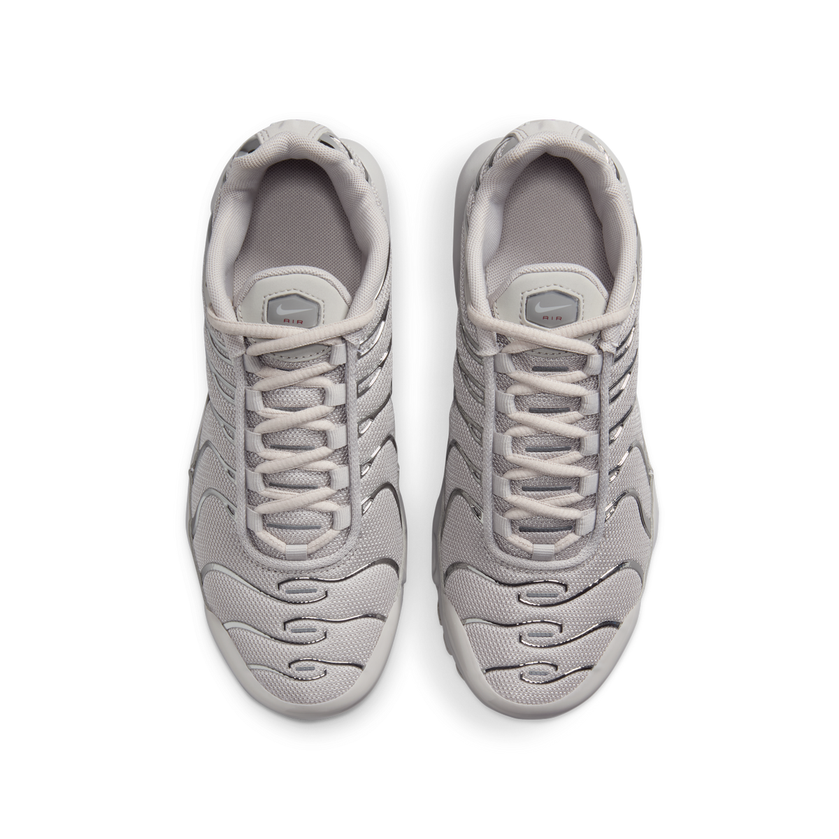 Nike Air Max Plus Light Iron Ore Gym Red Smoke Grey Metallic Silver (GS)