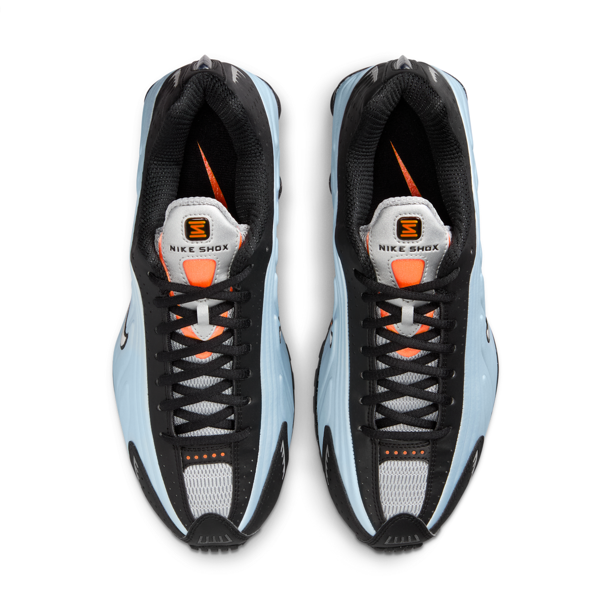 Nike Shox R4 Blue Tint Total Orange Black Metallic Silver (Women's) | AR3565-401