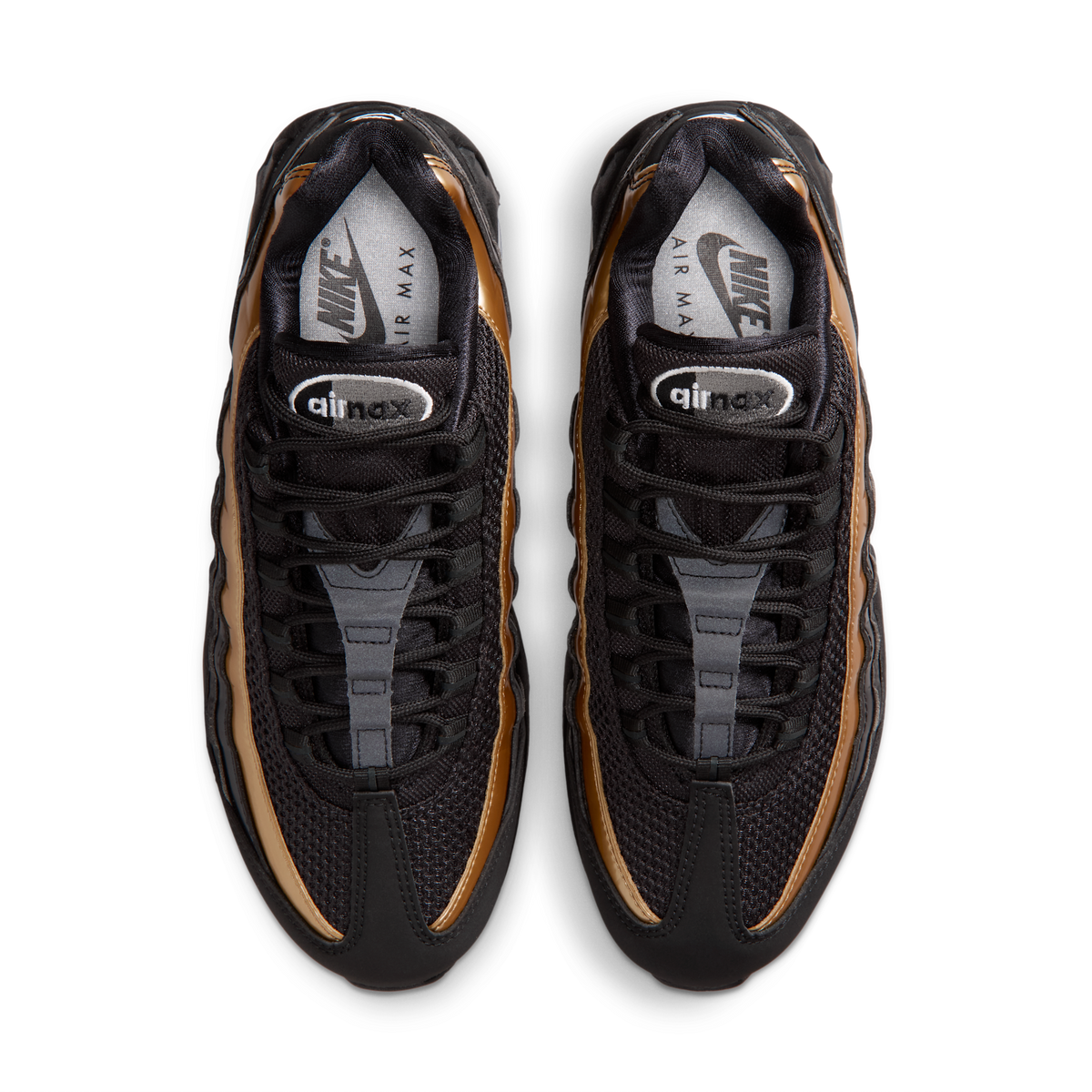 Nike Air Max 95 SE Big Bubble Black Metallic Gold (Women's)