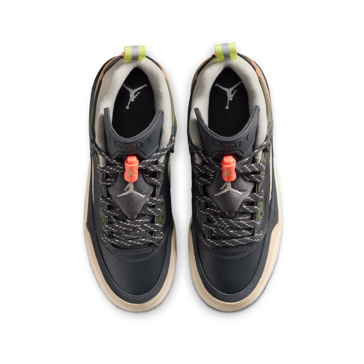 Jordan Spizike Low Anthracite Mango Cargo Khaki (GS)