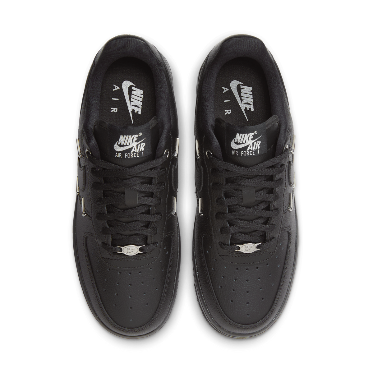Nike Air Force 1 Low '07 LX Black Silver Mini Swoosh (Women's)