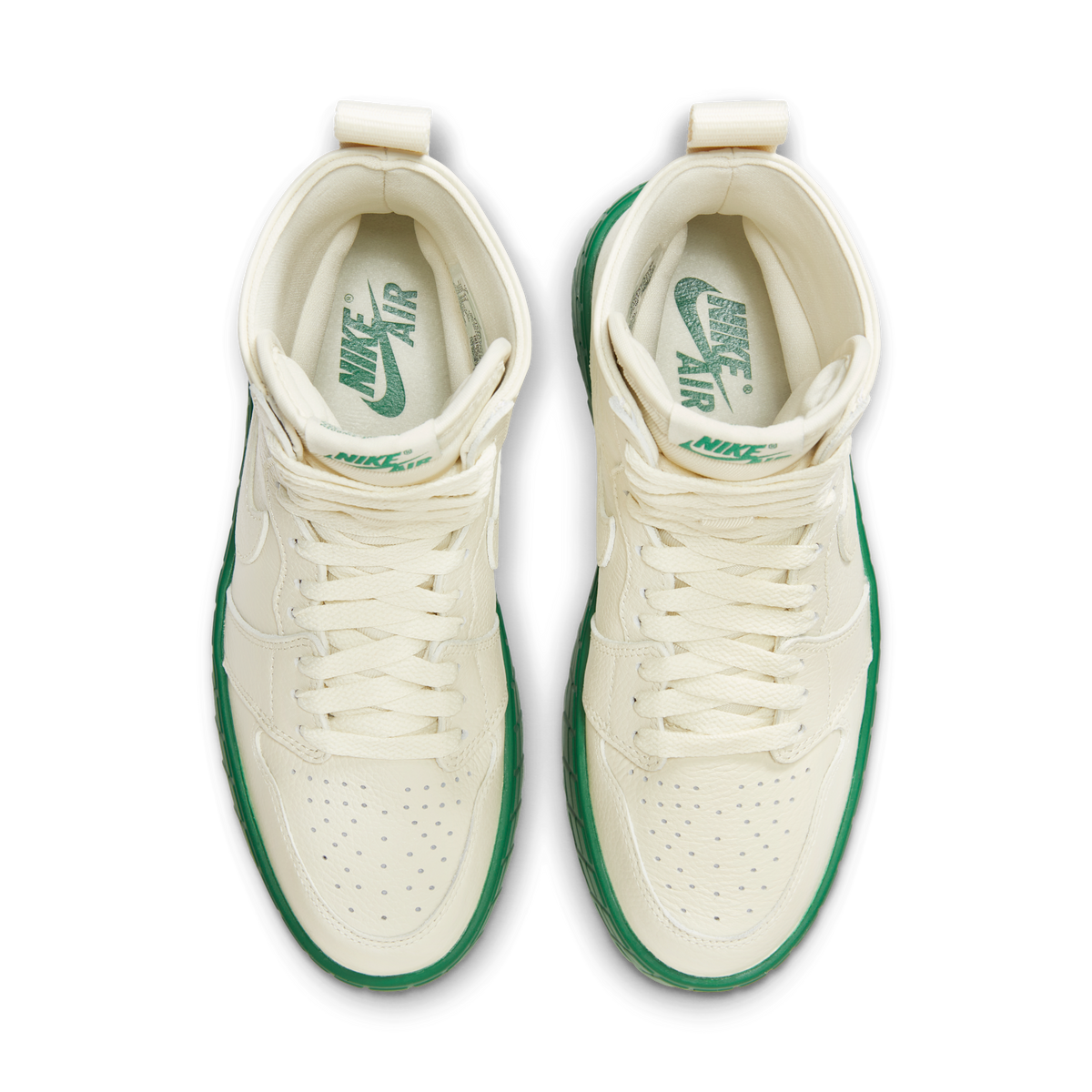 Jordan 1 High Brooklyn Coconut Milk Pine Green (Women's)