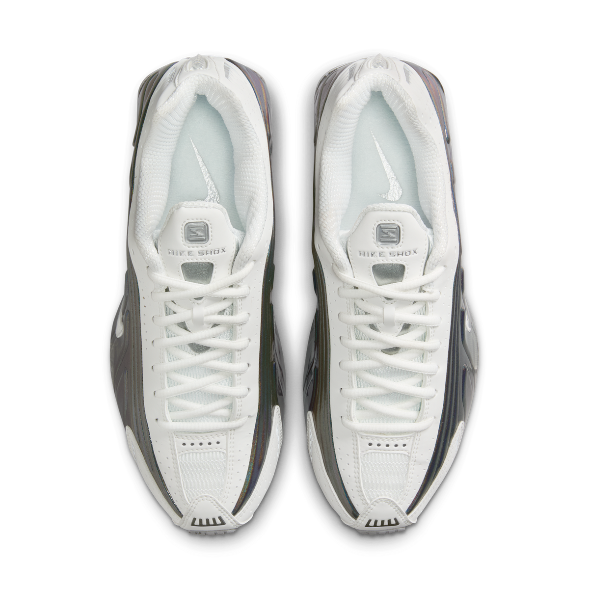 Nike Shox R4 White Iridescent (Women's) | IB7703-100