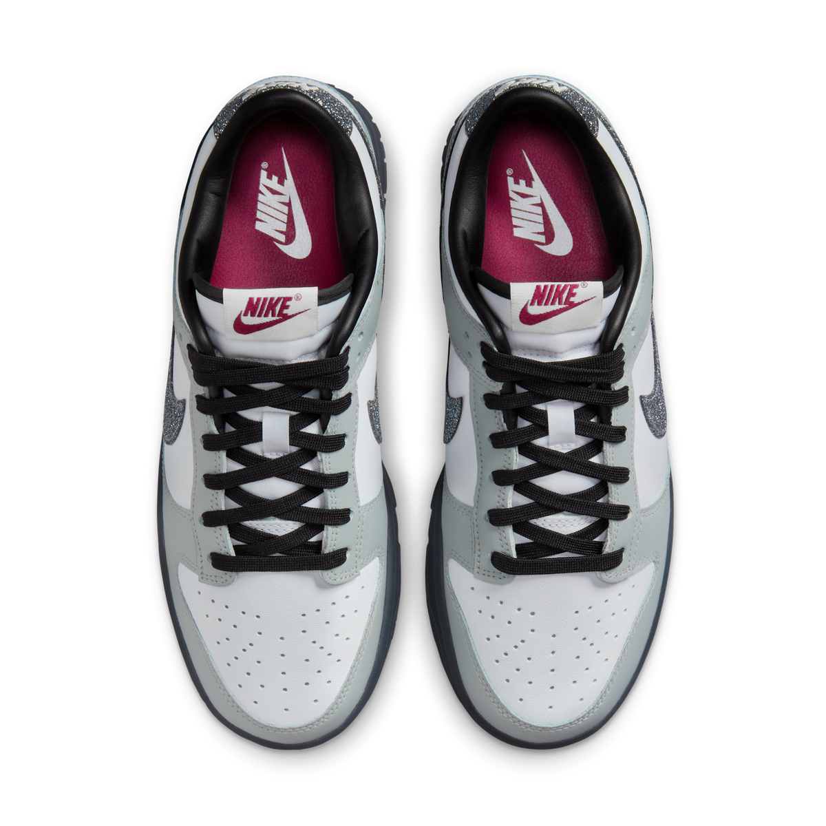 Nike Dunk Low LX Glitter Swoosh White Light Smoke Grey (Women's)