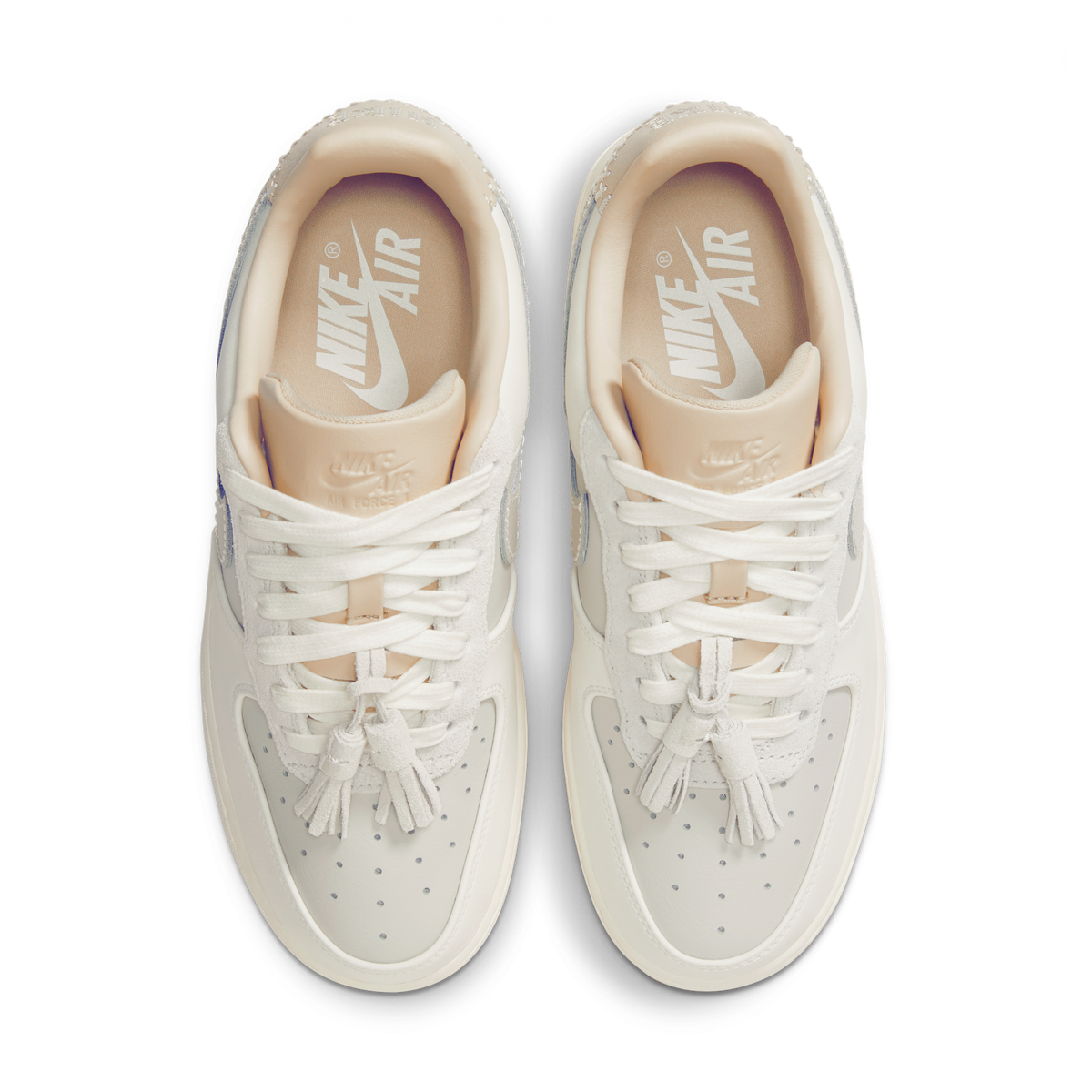 Nike Air Force 1 Low '07 Light Bone Suede Tassels (Women's)