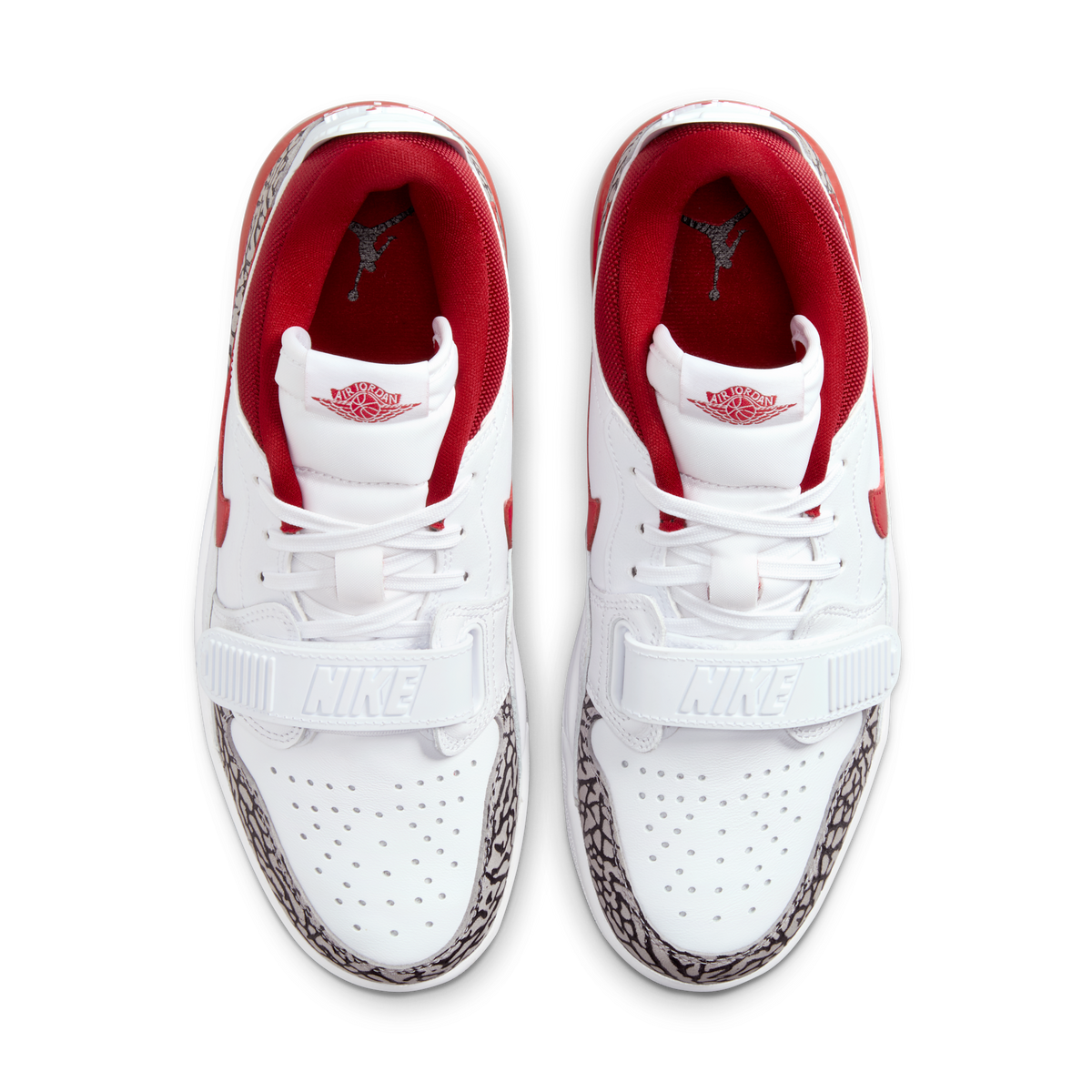 Jordan Legacy 312 Low White Cement Gym Red (Women's)