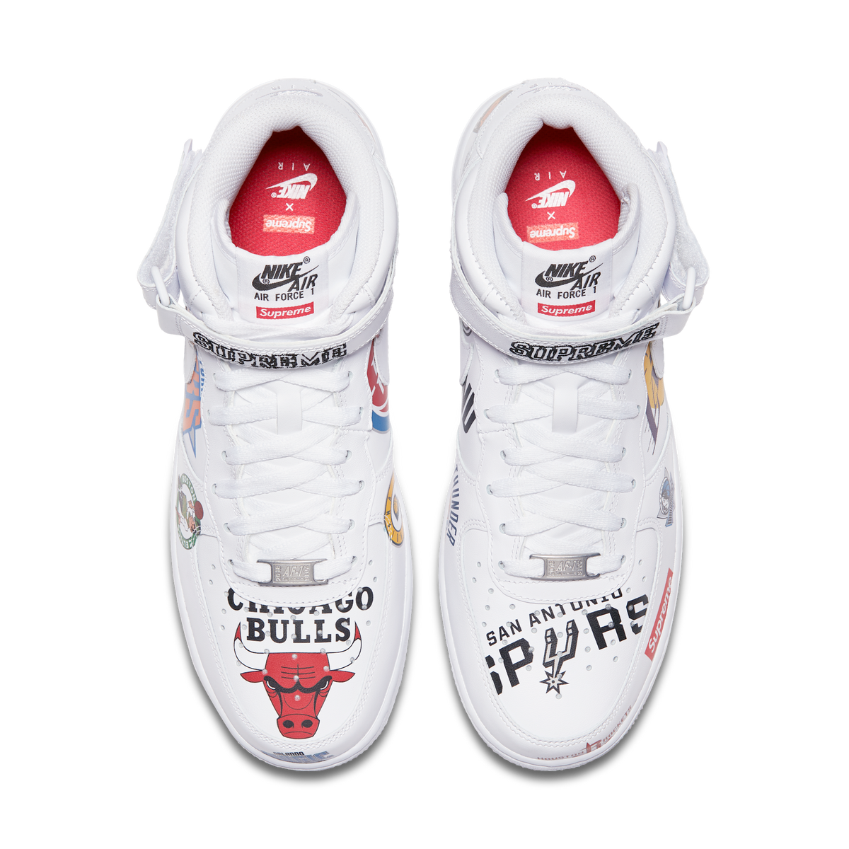 Nike Air Force 1 Mid Supreme NBA White