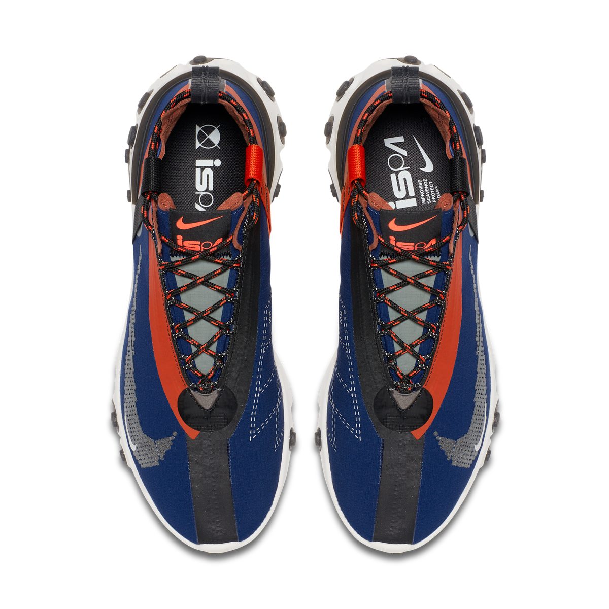 Nike React Runner Mid WR ISPA Blue Void Team Orange | AT3143-400