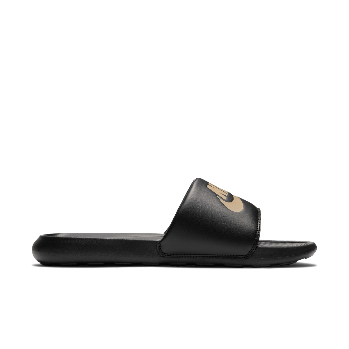 Nike Victori One Slide Black Metallic Gold | CN9675-006