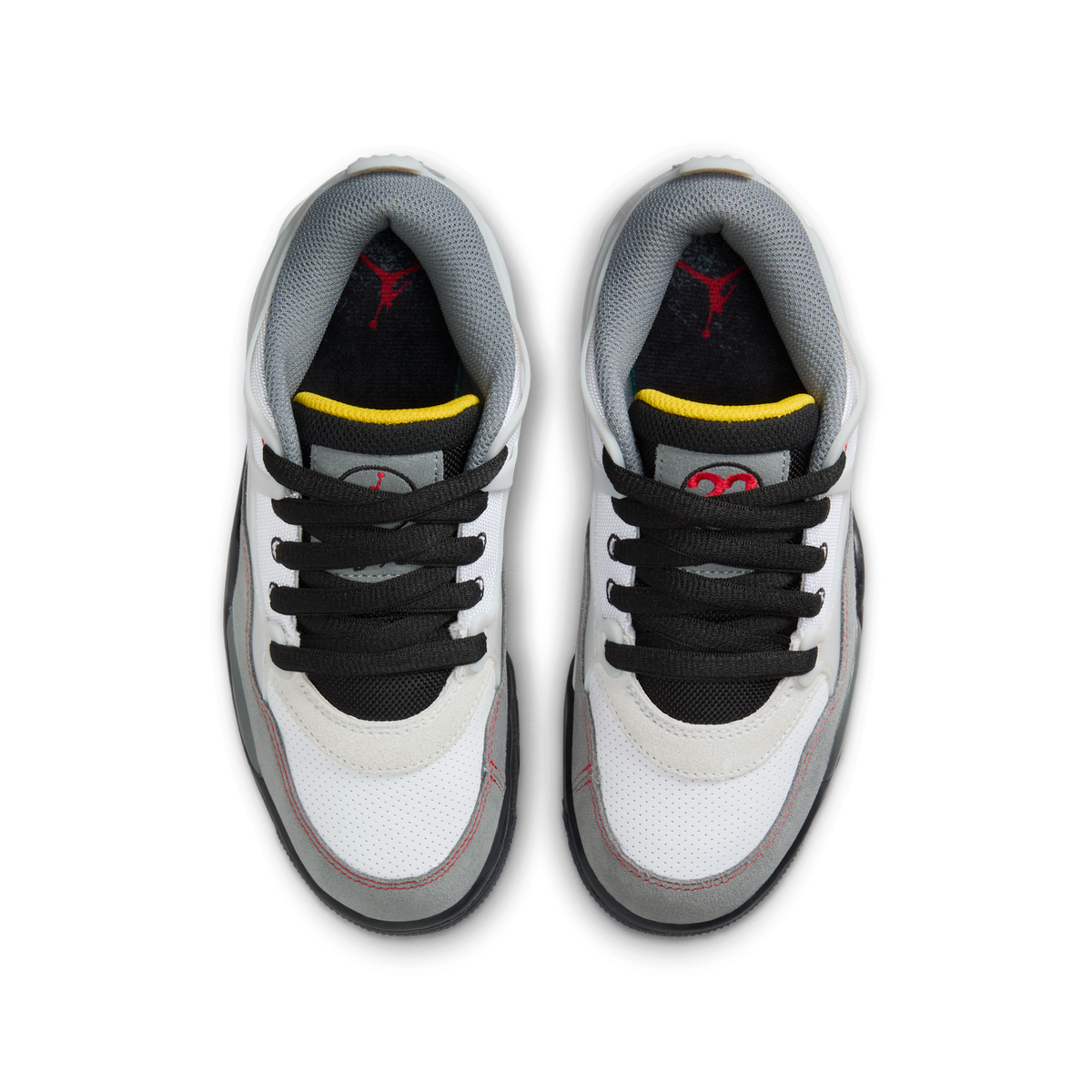 Jordan 4 RM Premium White Black Smoke Grey Fire Red (GS)