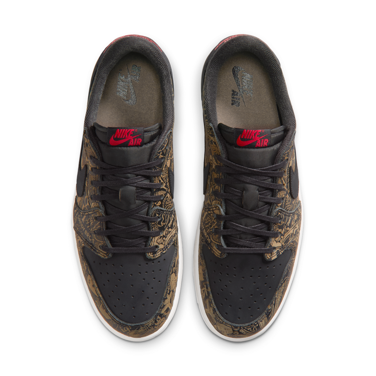 Jordan 1 Retro Low OG Laser Black University Red