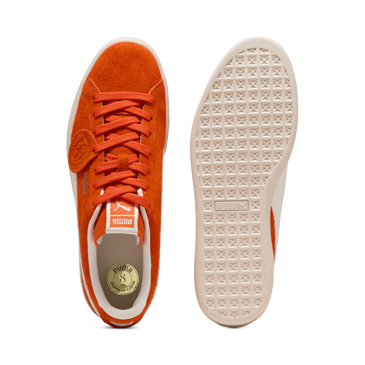 Puma Suede Charles F. Stead Orange Glo White | 403766-02