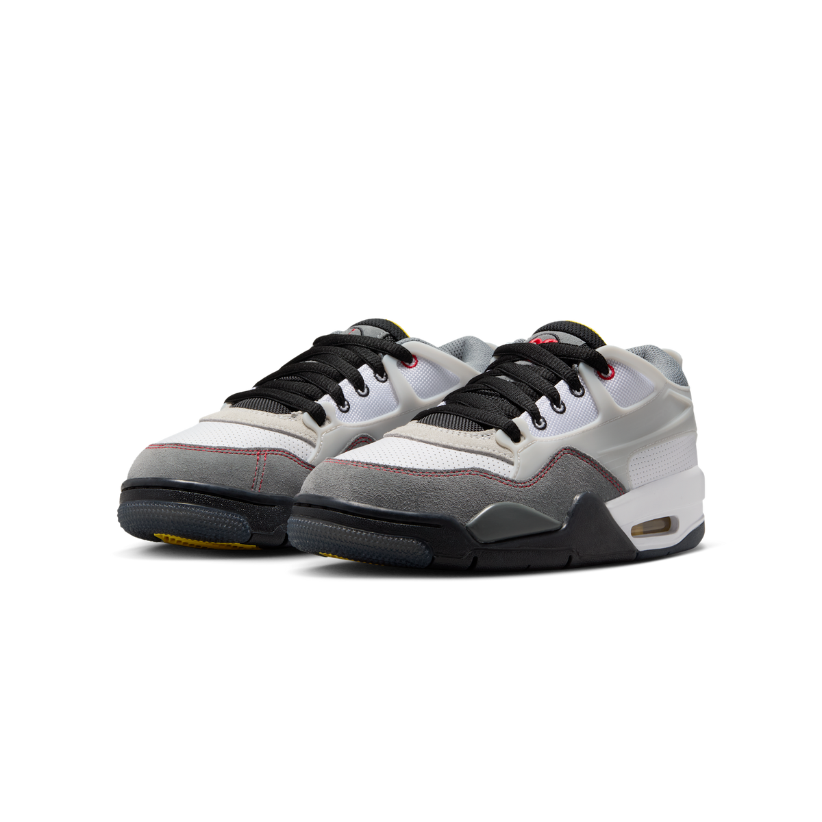 Jordan 4 RM Premium White Black Smoke Grey Fire Red (GS)