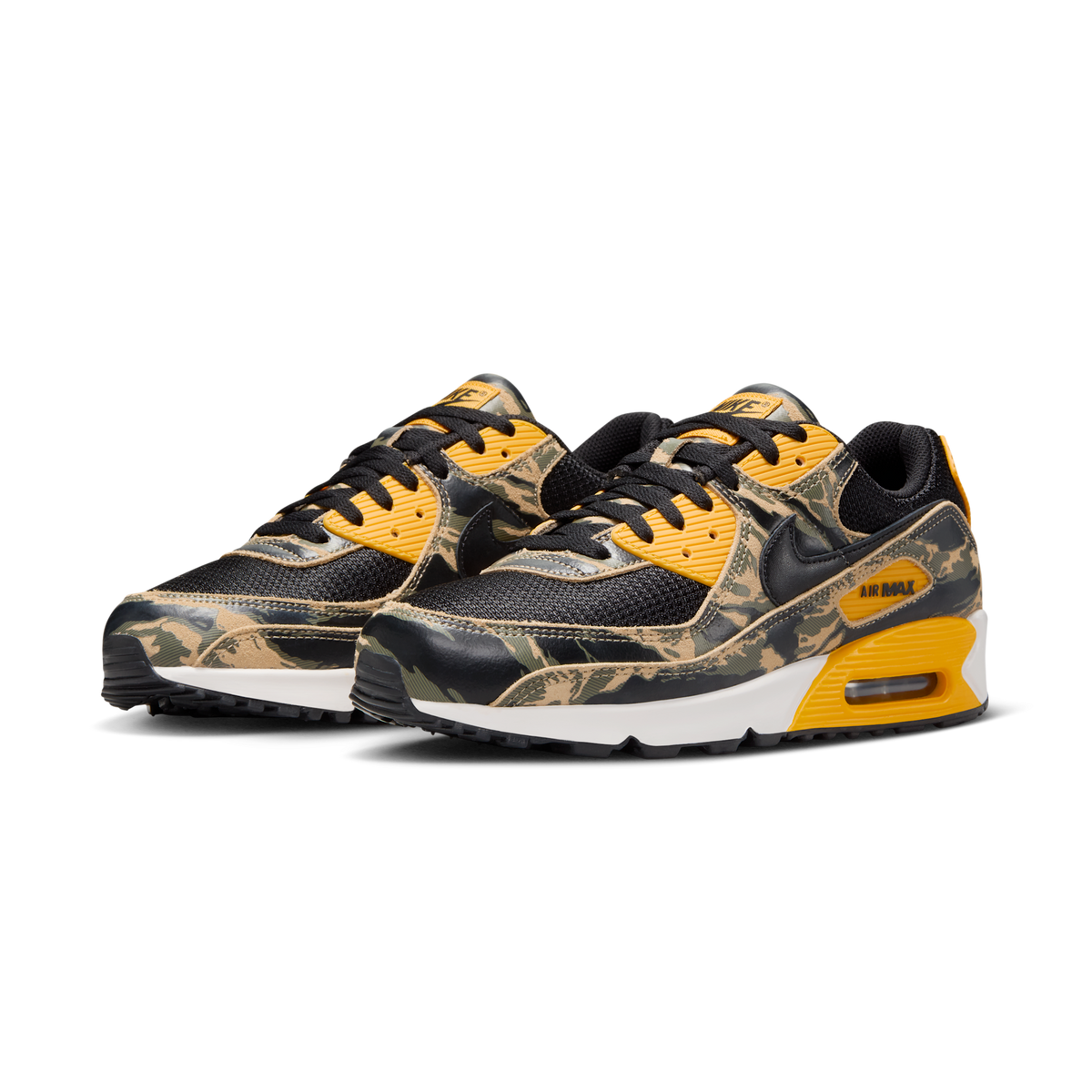 Nike Air Max 90 Premium Black University Gold Camo
