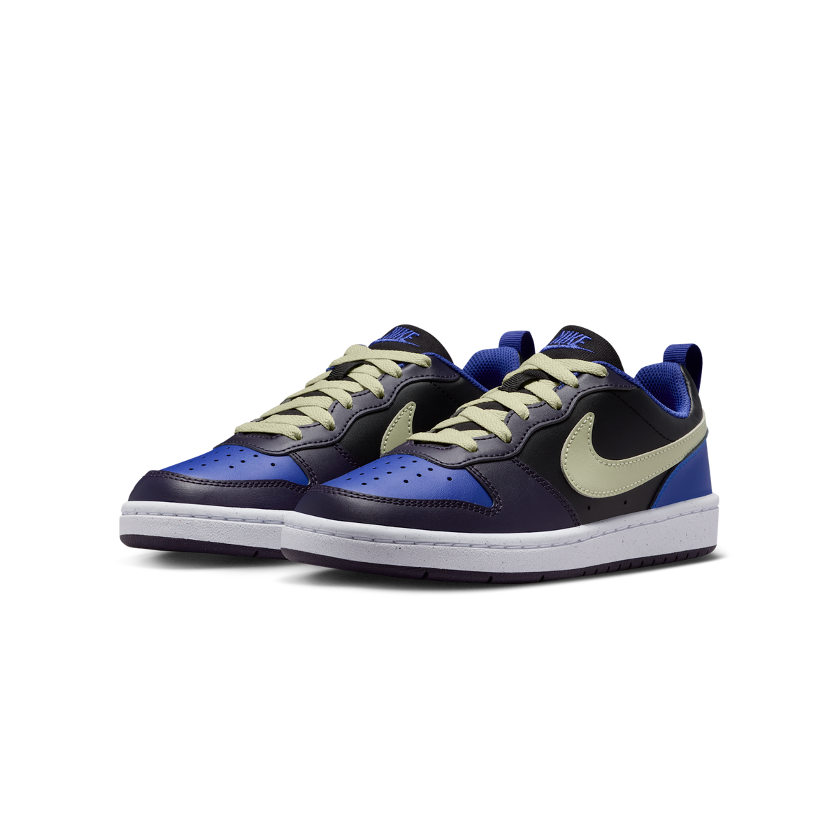 Nike Court Borough Low Recraft Black Cave Purple Olive Aura (GS) | DV5456-011